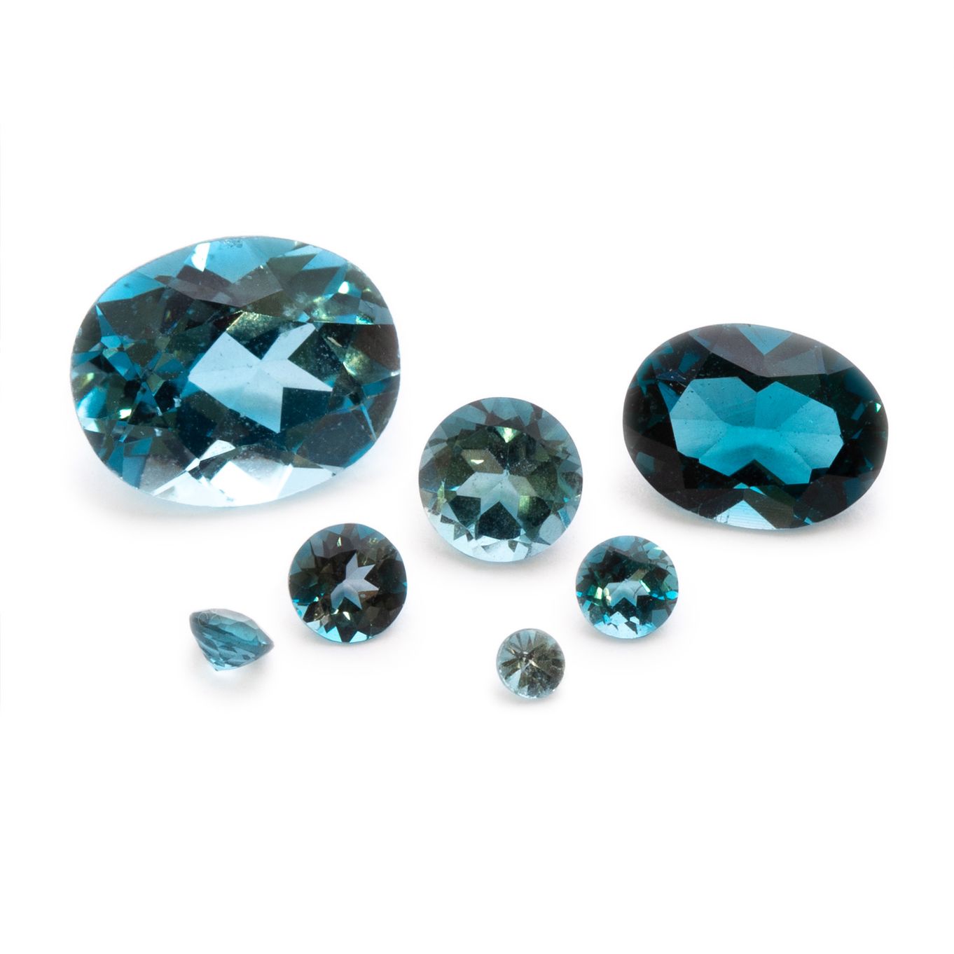 London Blue Topaz Faceted Stones