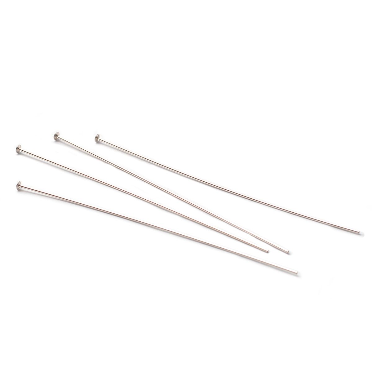 Sterling Silver 50mm Headpins (Pack of 10)