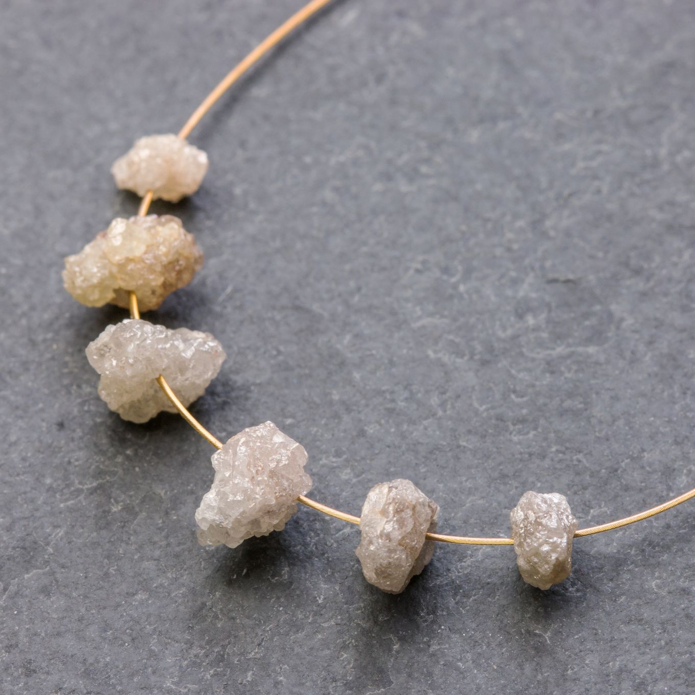 Diamond Natural Rough Crystal Nugget Beads