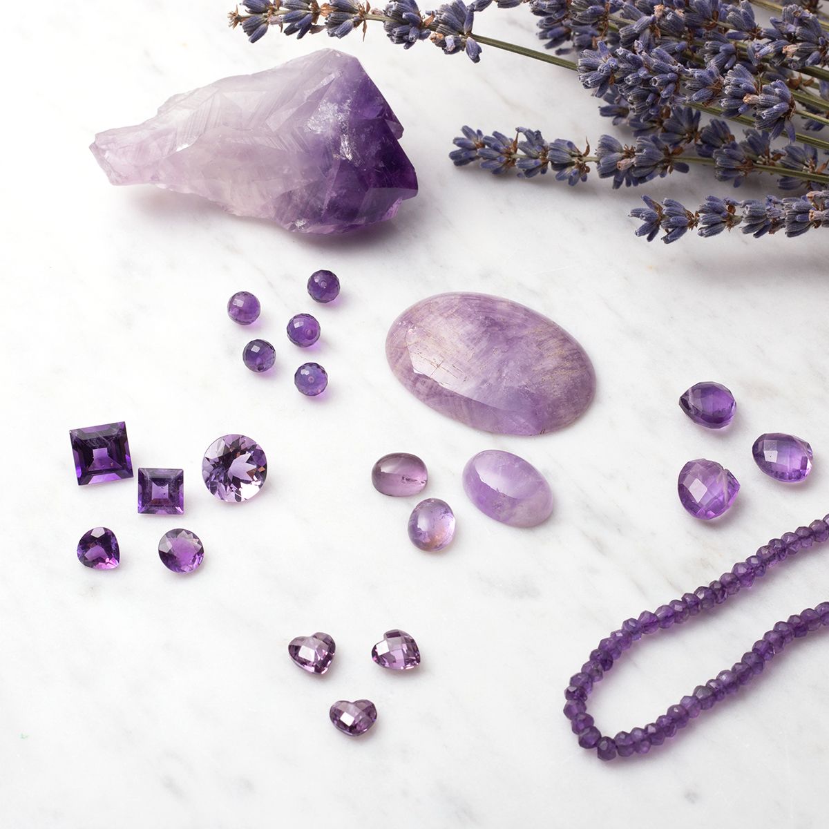 Lavender Amethyst Cabochons | Kernowcraft