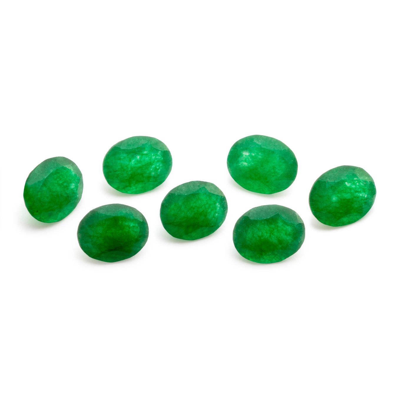 Green Aventurine 14x10mm Oval Faceted Stones Kernowcraft