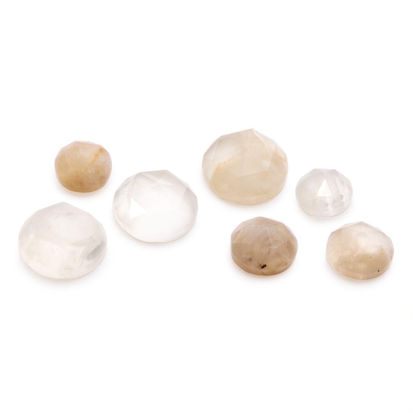 Moonstone Rose Cut Cabochons