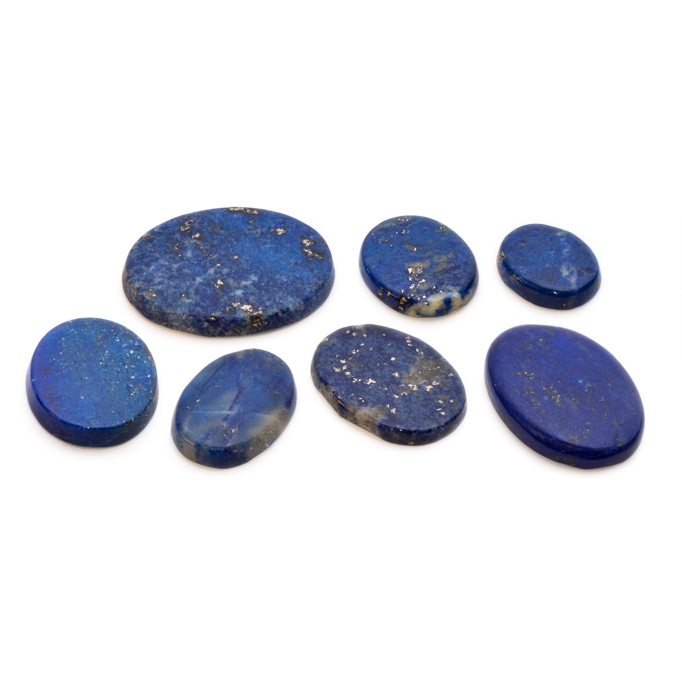 Lapis Lazuli Flat Plate Oval Cabochons