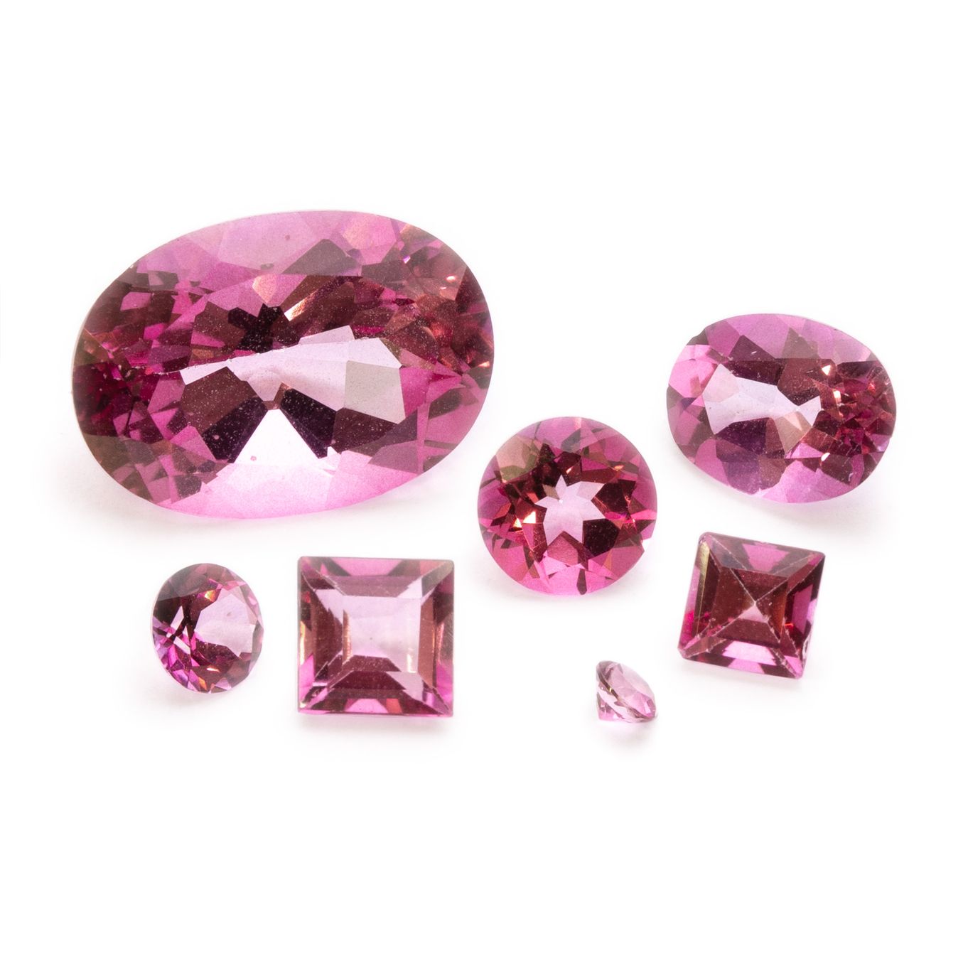 Pink Topaz Faceted Stones