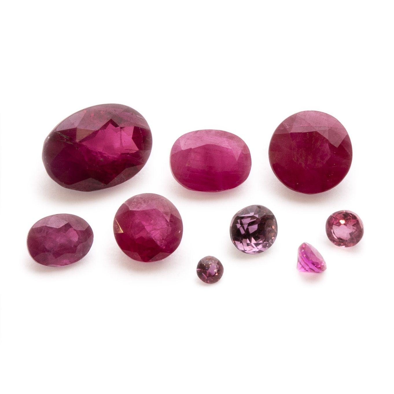 Ruby Faceted Stones