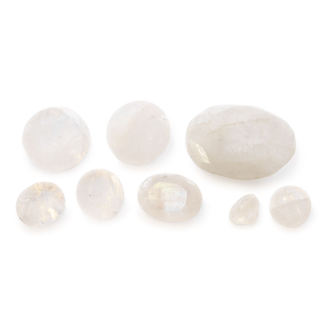 Rainbow Moonstone Faceted Stones