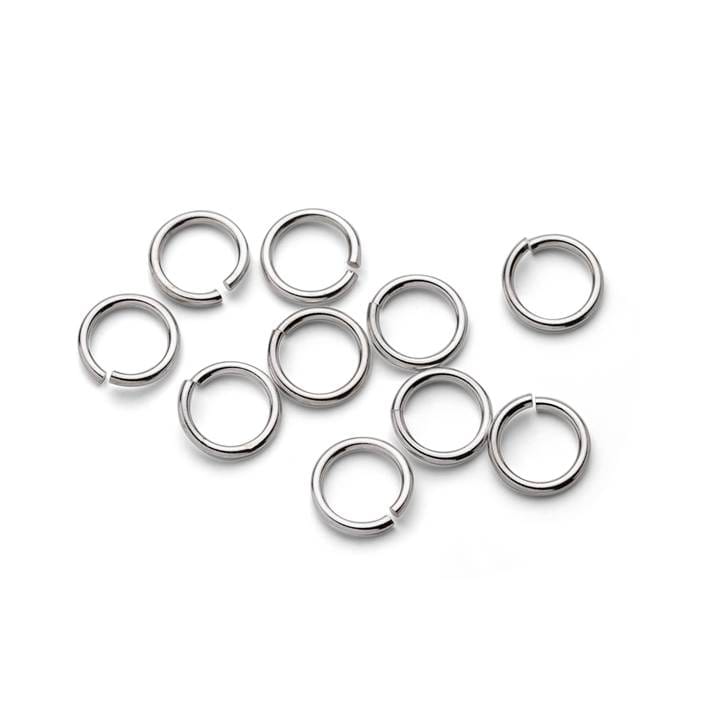 Sterling Silver 7mm Round Jump Rings (Pack of 10)