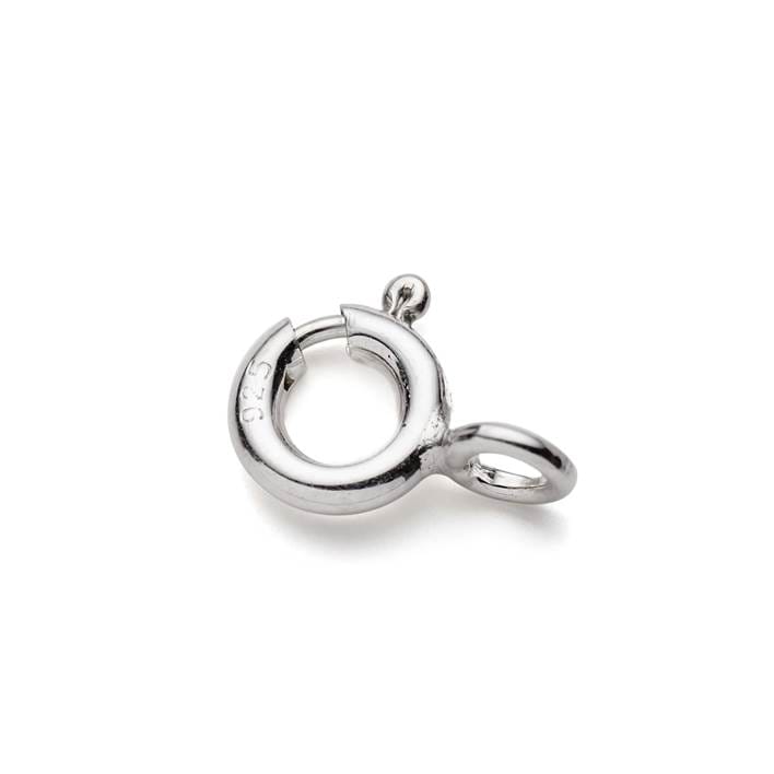 Sterling Silver 5mm Bolt Rings with Closed Ring (Pack of 10)