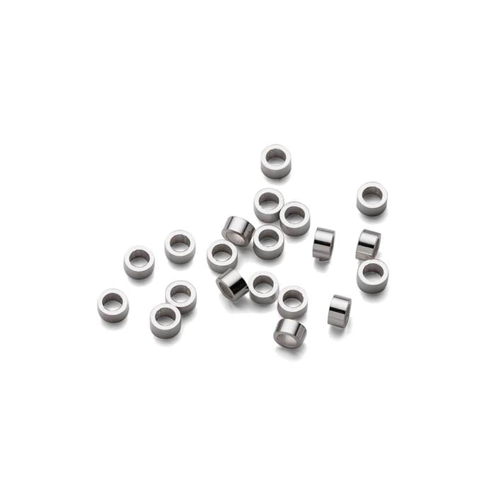 Sterling Silver 1mm Mini Crimps (Pack of 10 Pairs)