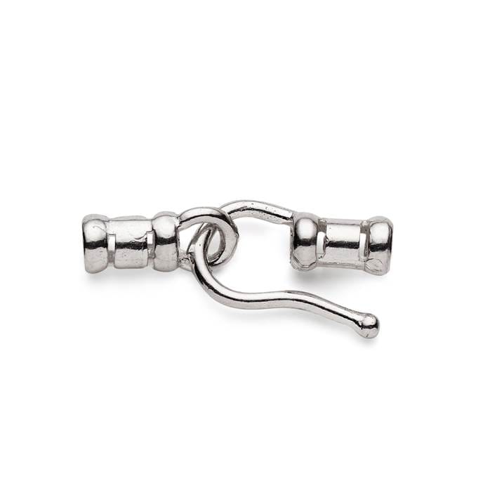 Sterling Silver Crimp And Hook Clasp