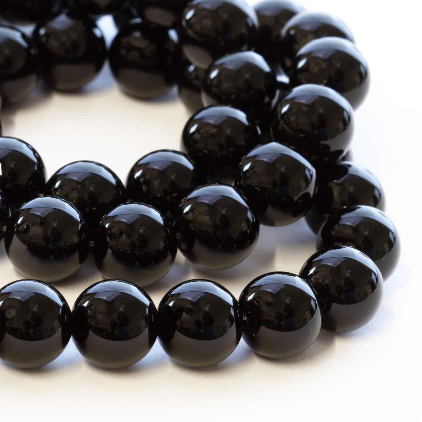 Black Onyx Round Beads - Various sizes