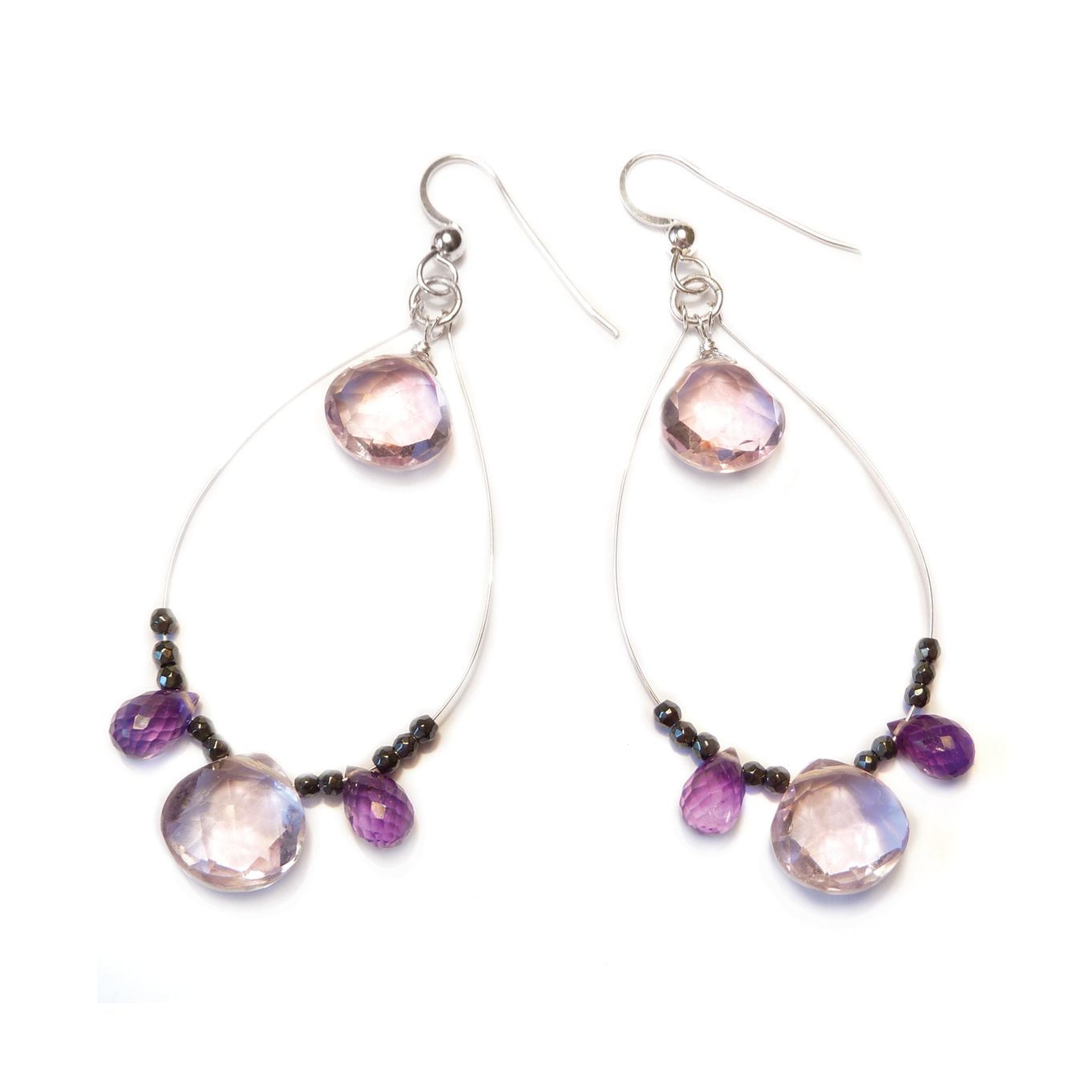 Amethyst Briolette Earrings | Jewellery Making Kit