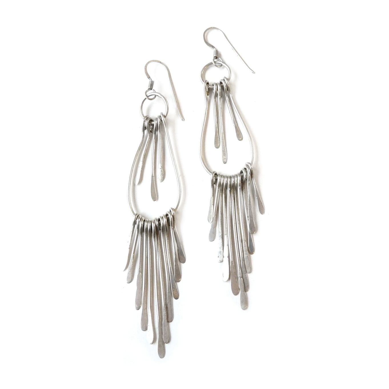 Sterling Silver Raindrop Earrings 