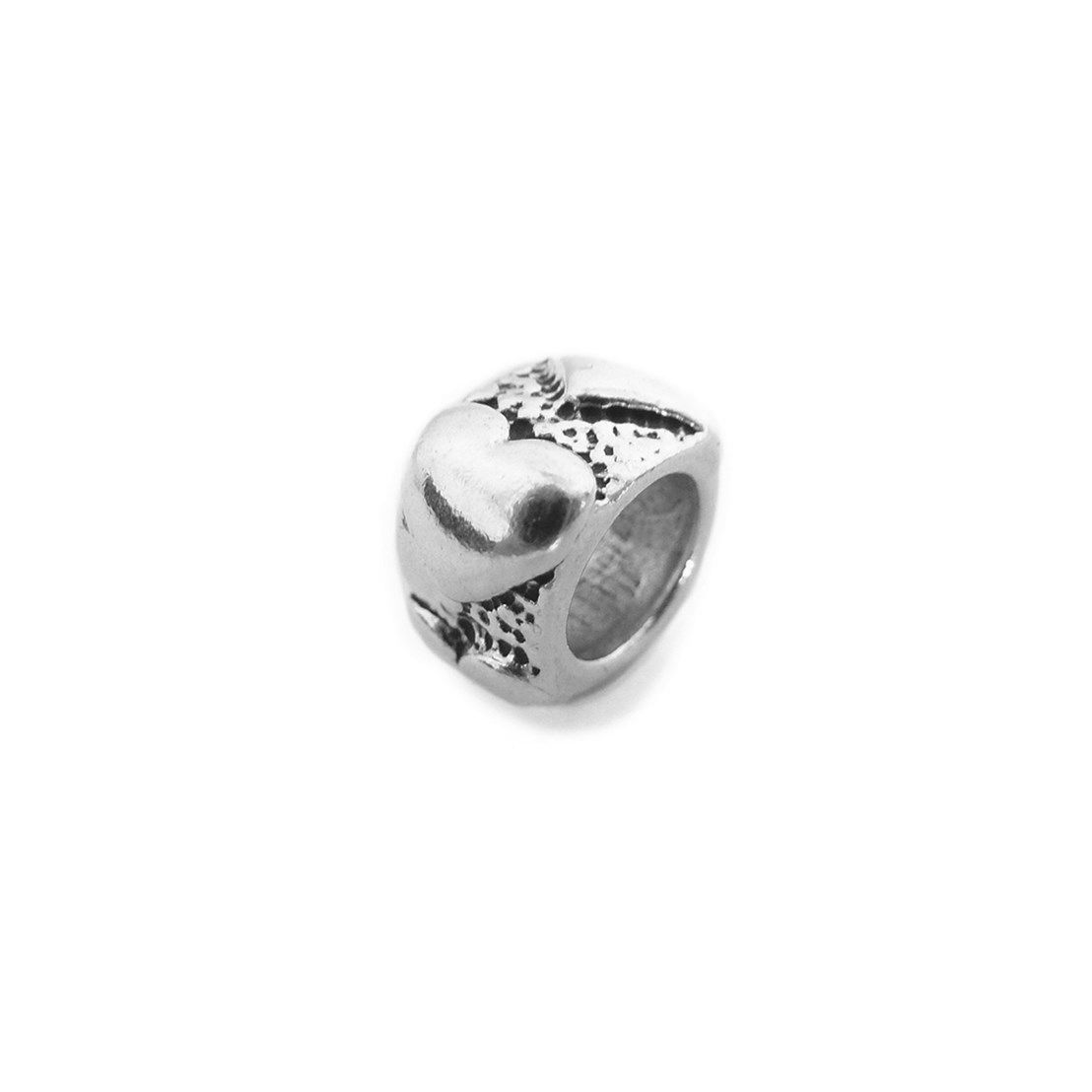 Sterling Silver Heart Charm Beads