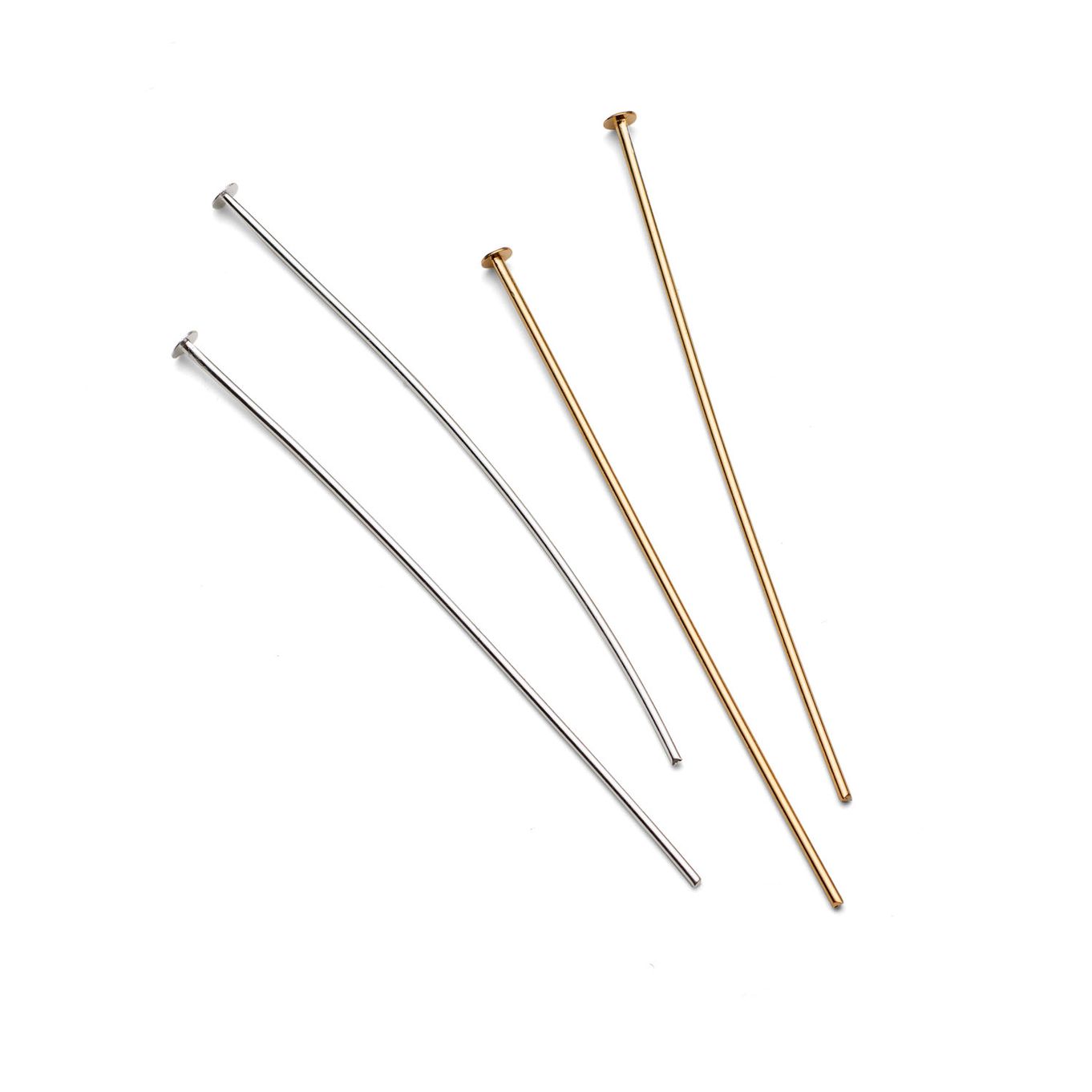 9ct Gold 25mm Headpins