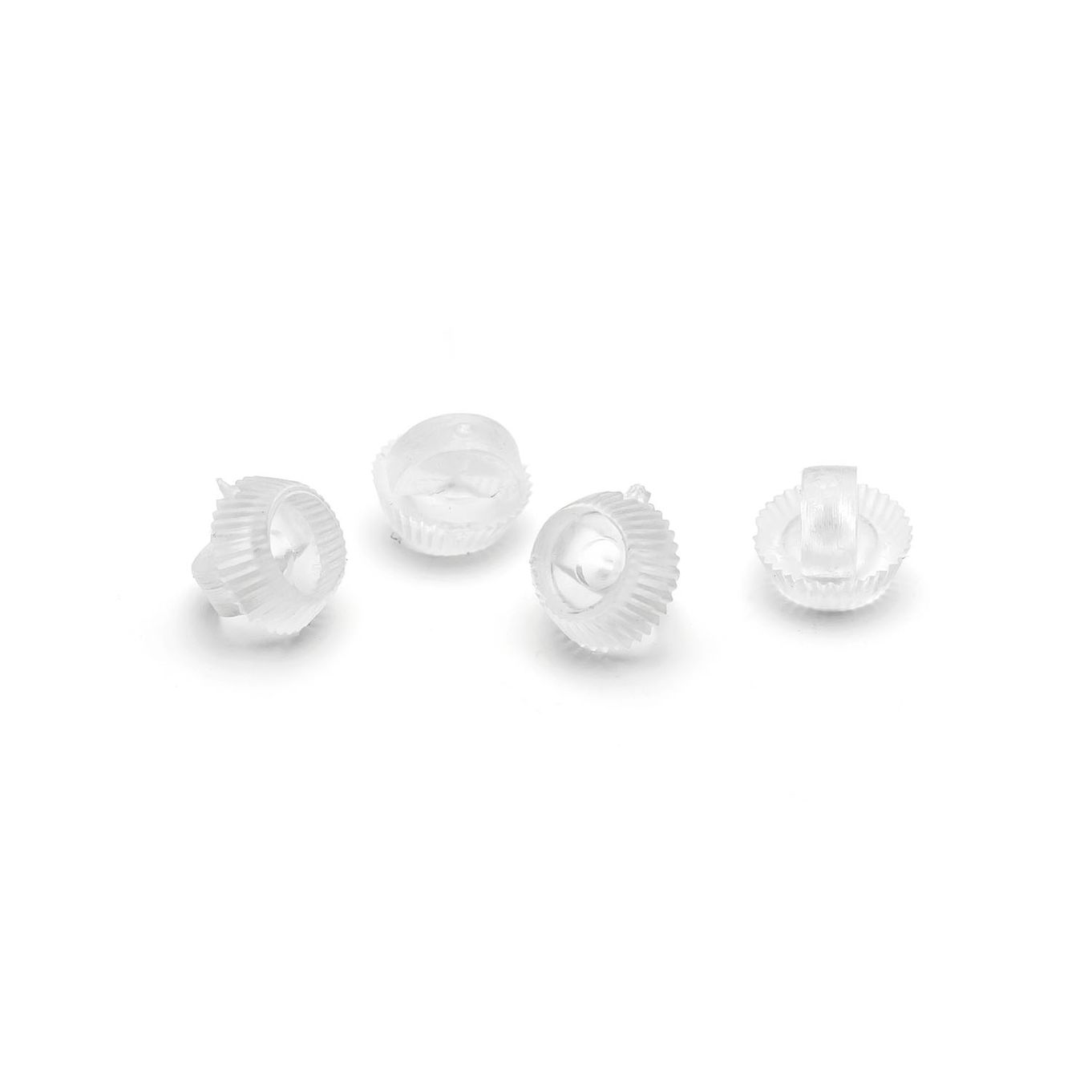 Clear Plastic Earring Backs (Pack of 50)