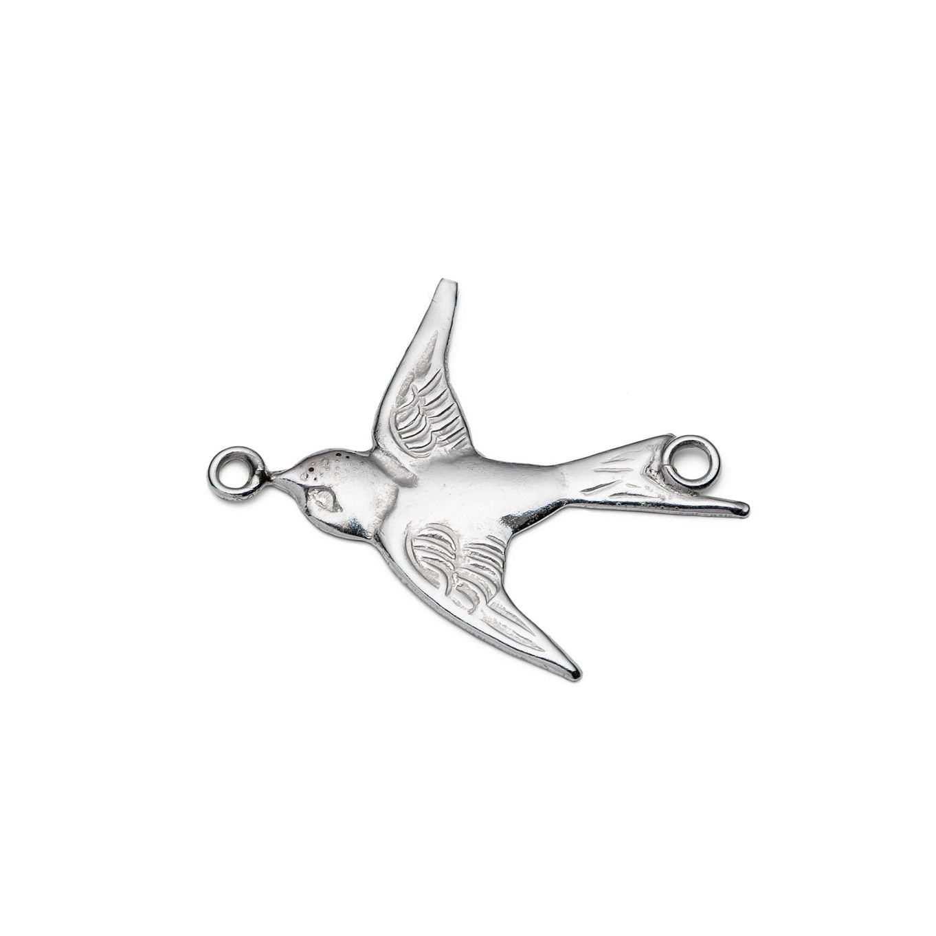 Sterling Silver Swallow Connector Link