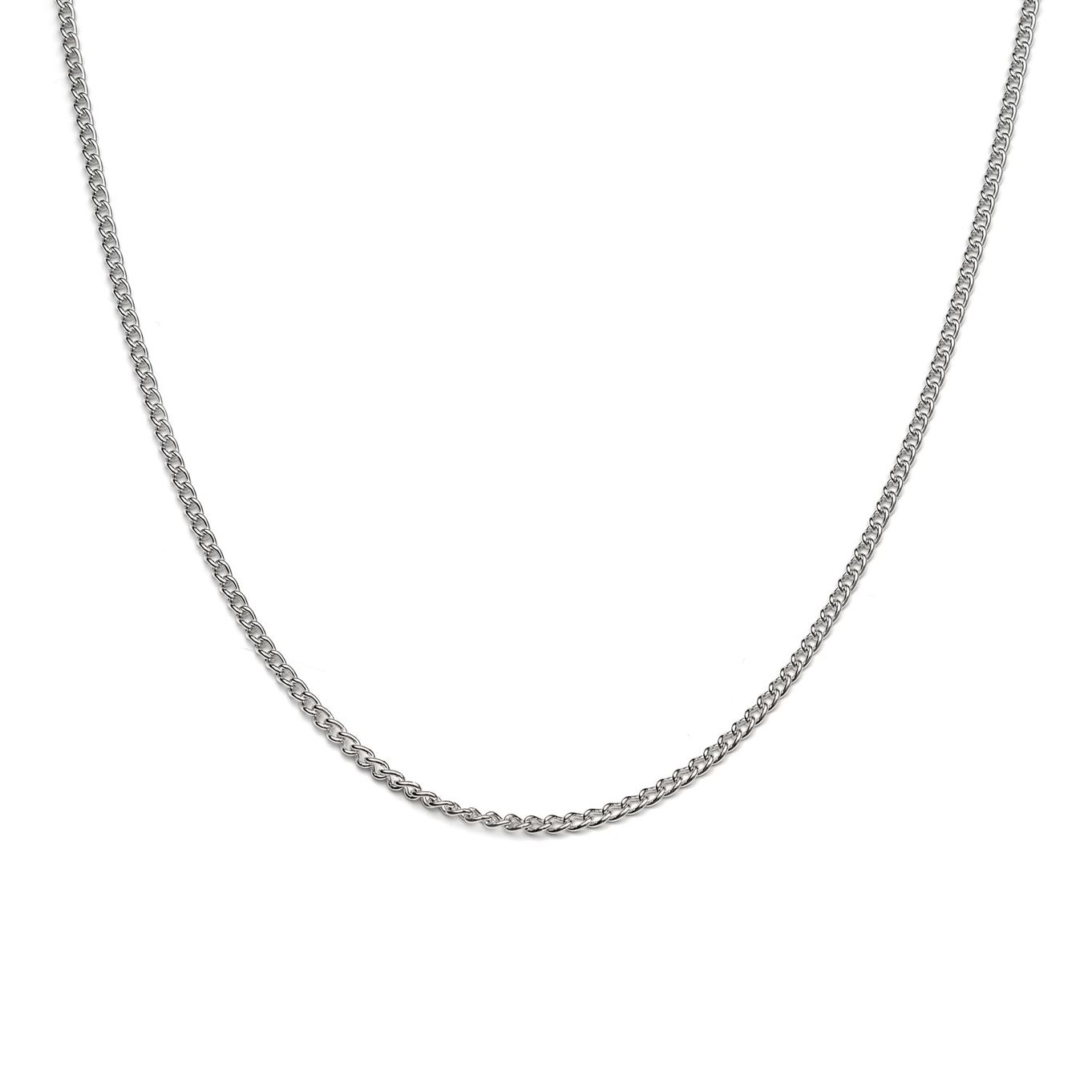 Plated Curb Chain, 45cm Necklet