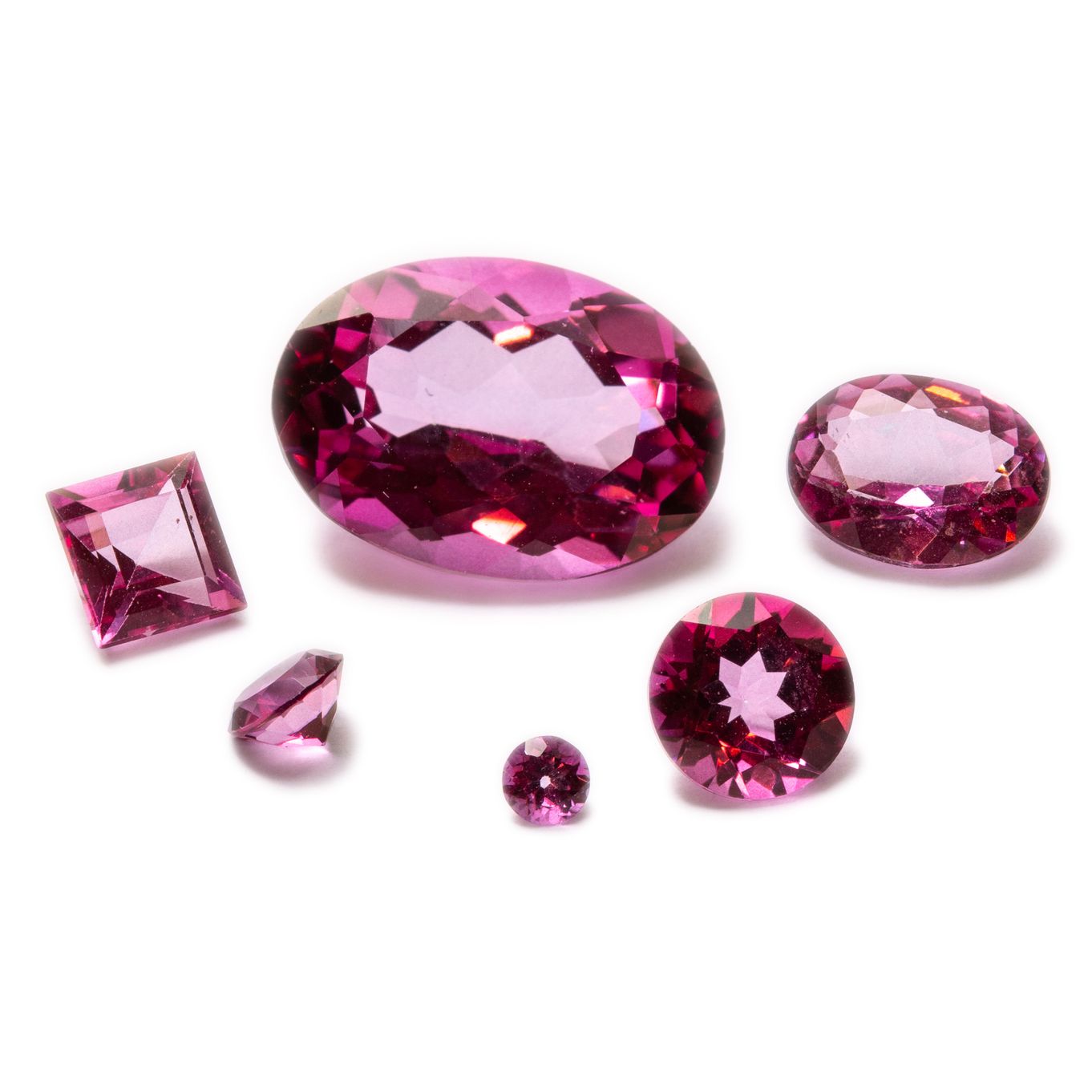 Pink Topaz Faceted Stones
