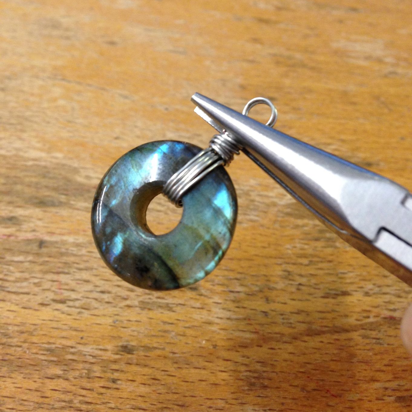 How To Wire Wrap A Gemstone Donut Kernowcraft