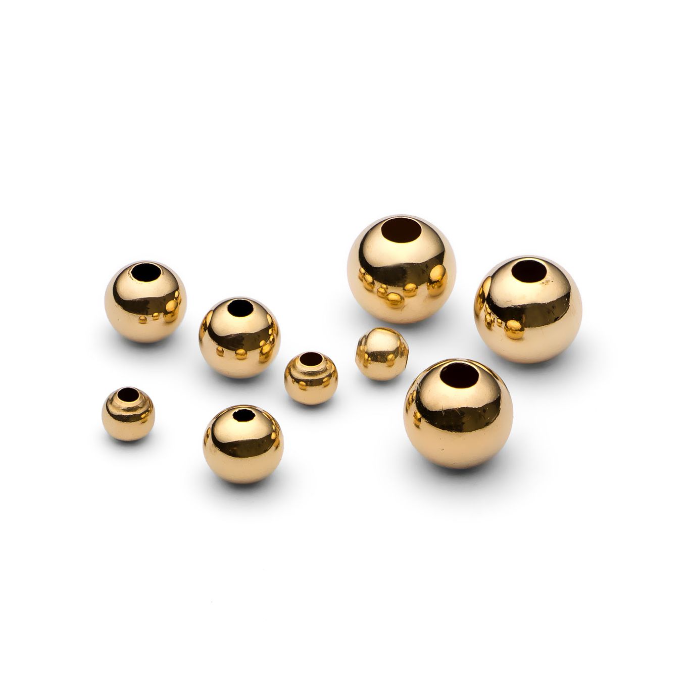Brass Round Ball Beads,Matte Textured Metal Spacer Beads,Loose Stardust  Brass Ball 6mm 30Pcs : : Home