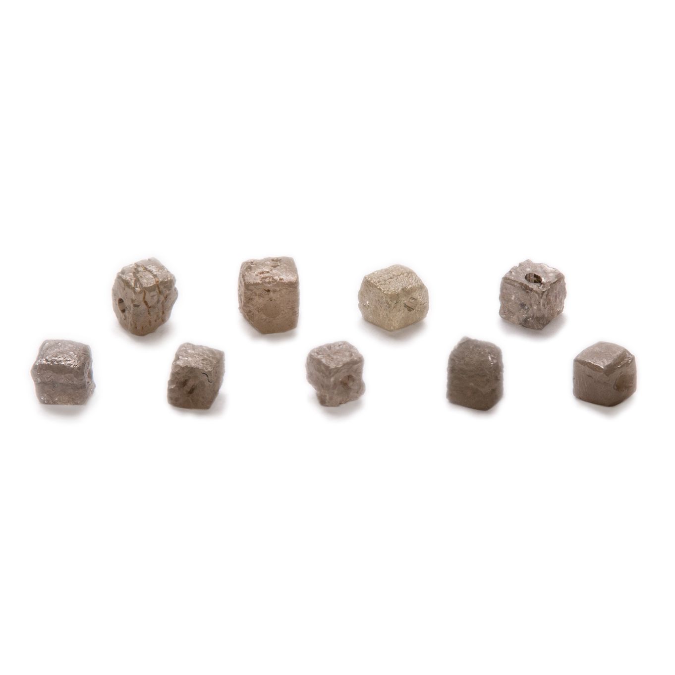 Rough Diamond Natural Crystal Cube Beads