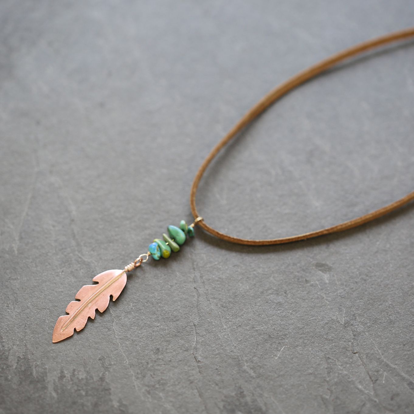 Boho Feather Necklace