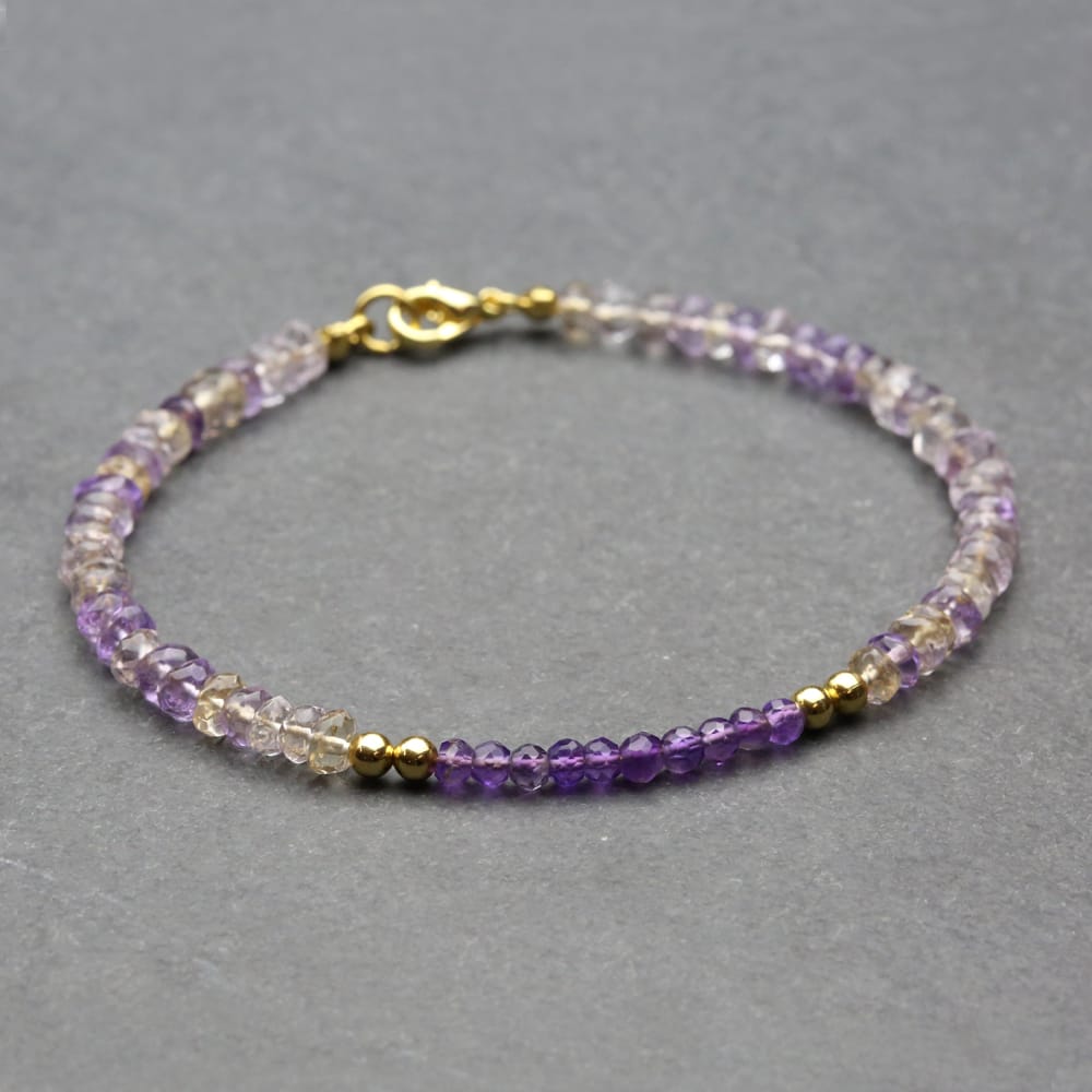 Initial Bracelet | Seed Bead Purple / Solid