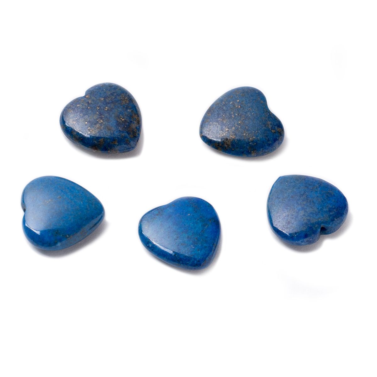 12 mm top-drilled sea blue heart beads - Sojourner