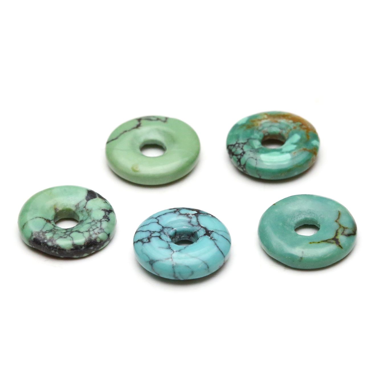 Turquoise Beads, Teardrop 25x17mm Mosaic-BD1788-HALFStrand