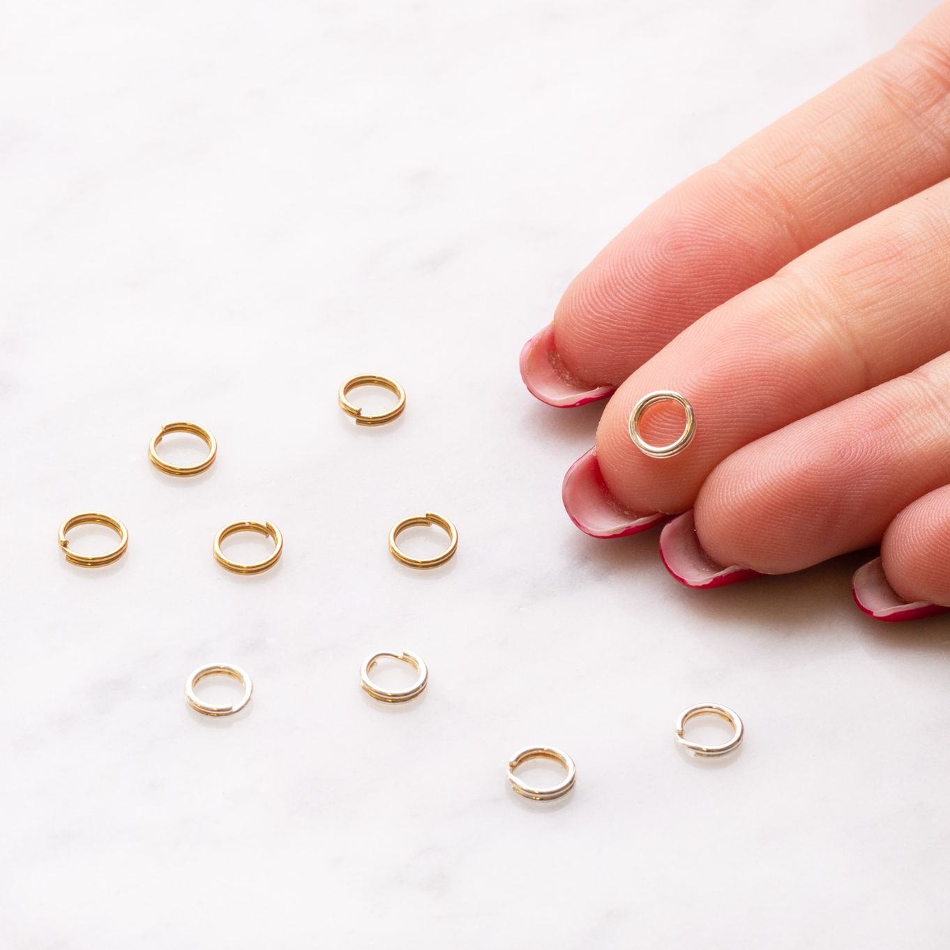 5mm Split Ring| Plated Metal - J7 - Kernowcraft