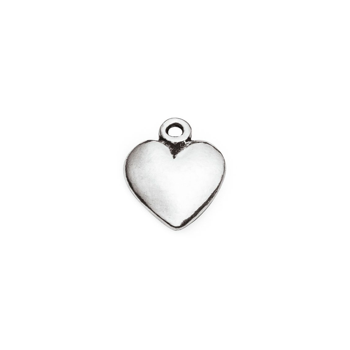 Sterling Silver Solid Heart Charm