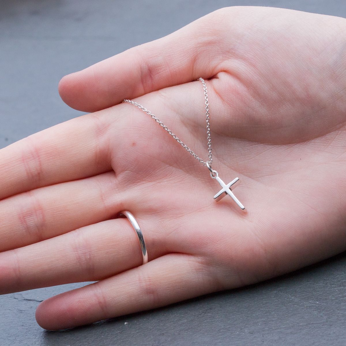 Simple on sale silver cross