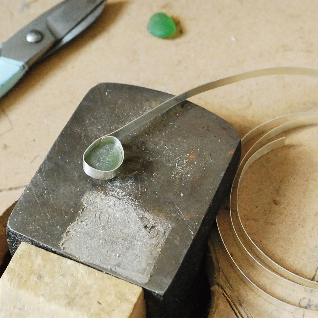 How To Make A Sea Glass Ring With Bezel Setting