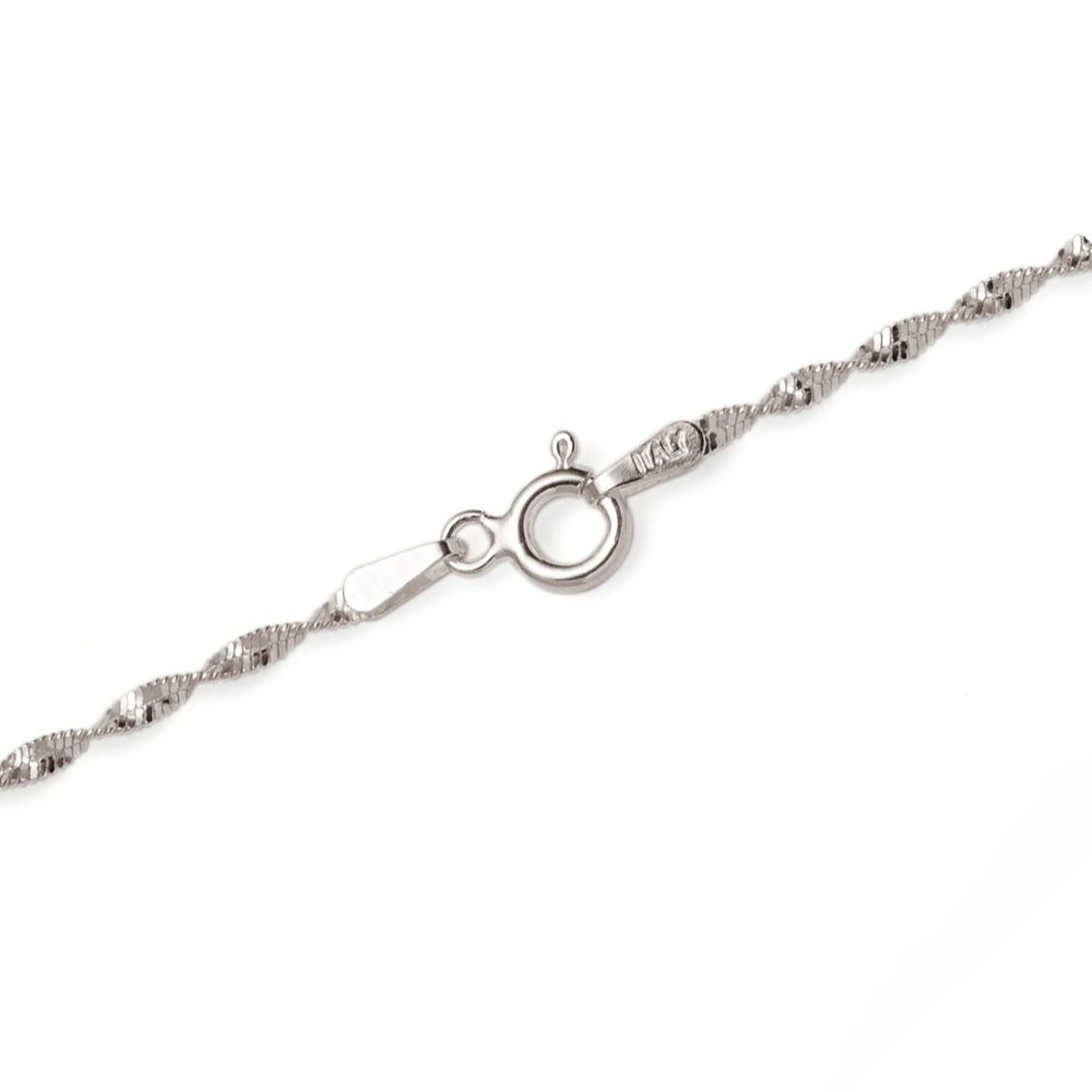 Sterling Silver Twisted Chain - 40cm length