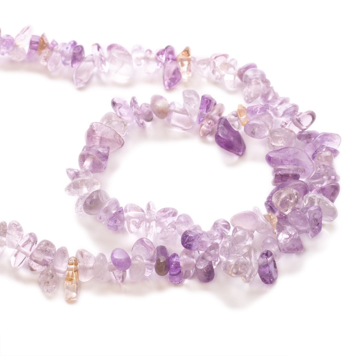 Ametrine Chip Beads