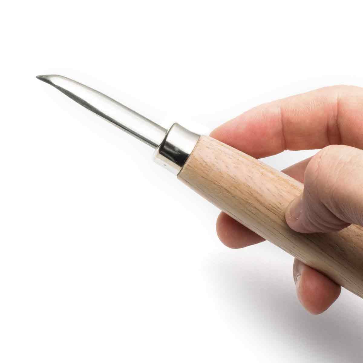 Burnisher Curved Blade 2-1/2 Jewelry Stone Setting Bezel Burnishing Tool 