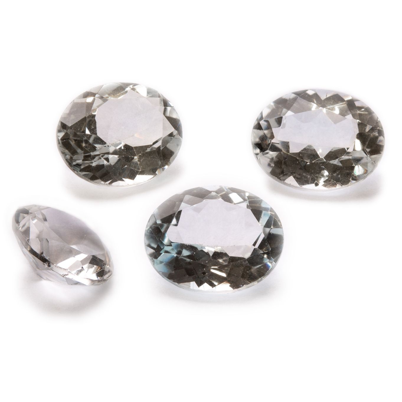 White Topaz Faceted Stones