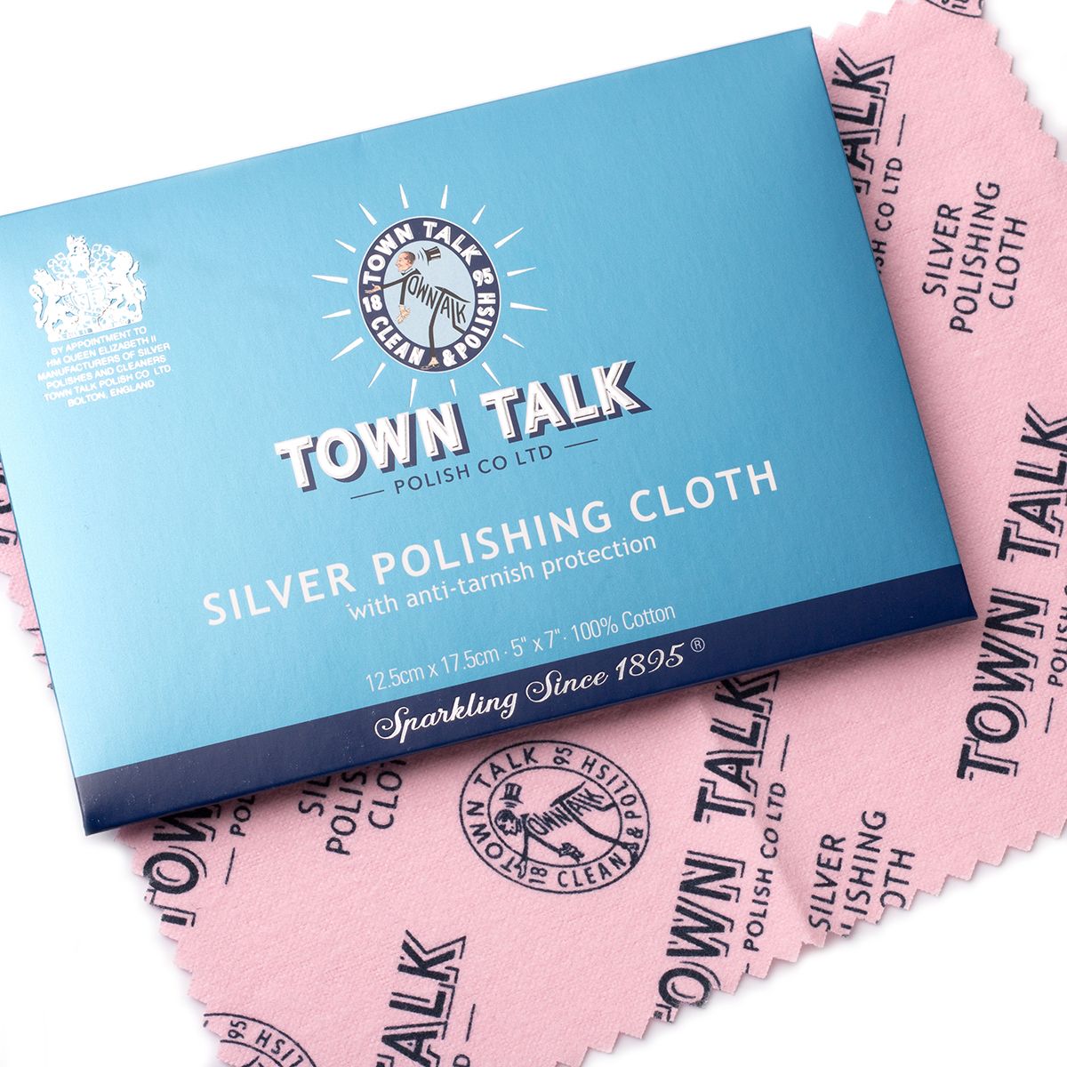 Town Talk Silver Polishing Cloth, Approx 17.5x12.5cm 
