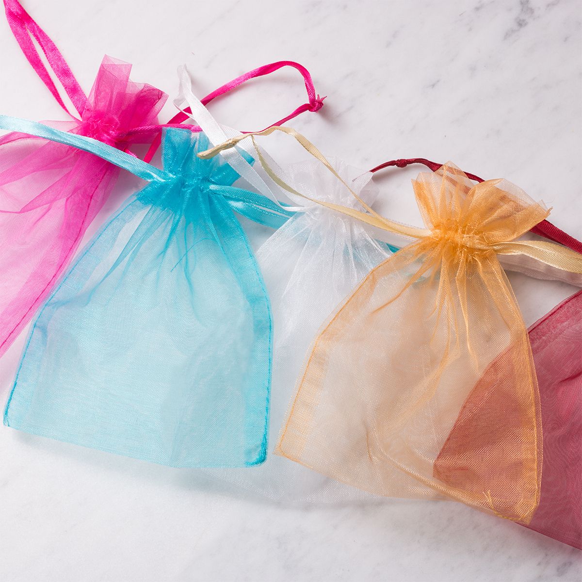 Organza Gift Bags, Pack of 6