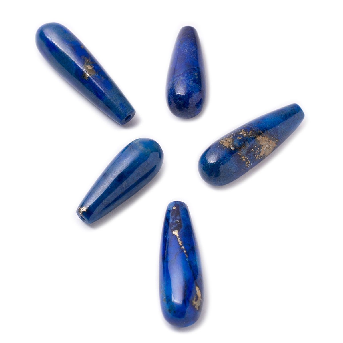 Lapis Lazuli Teardrop Beads for Jewelry Making - Dearbeads