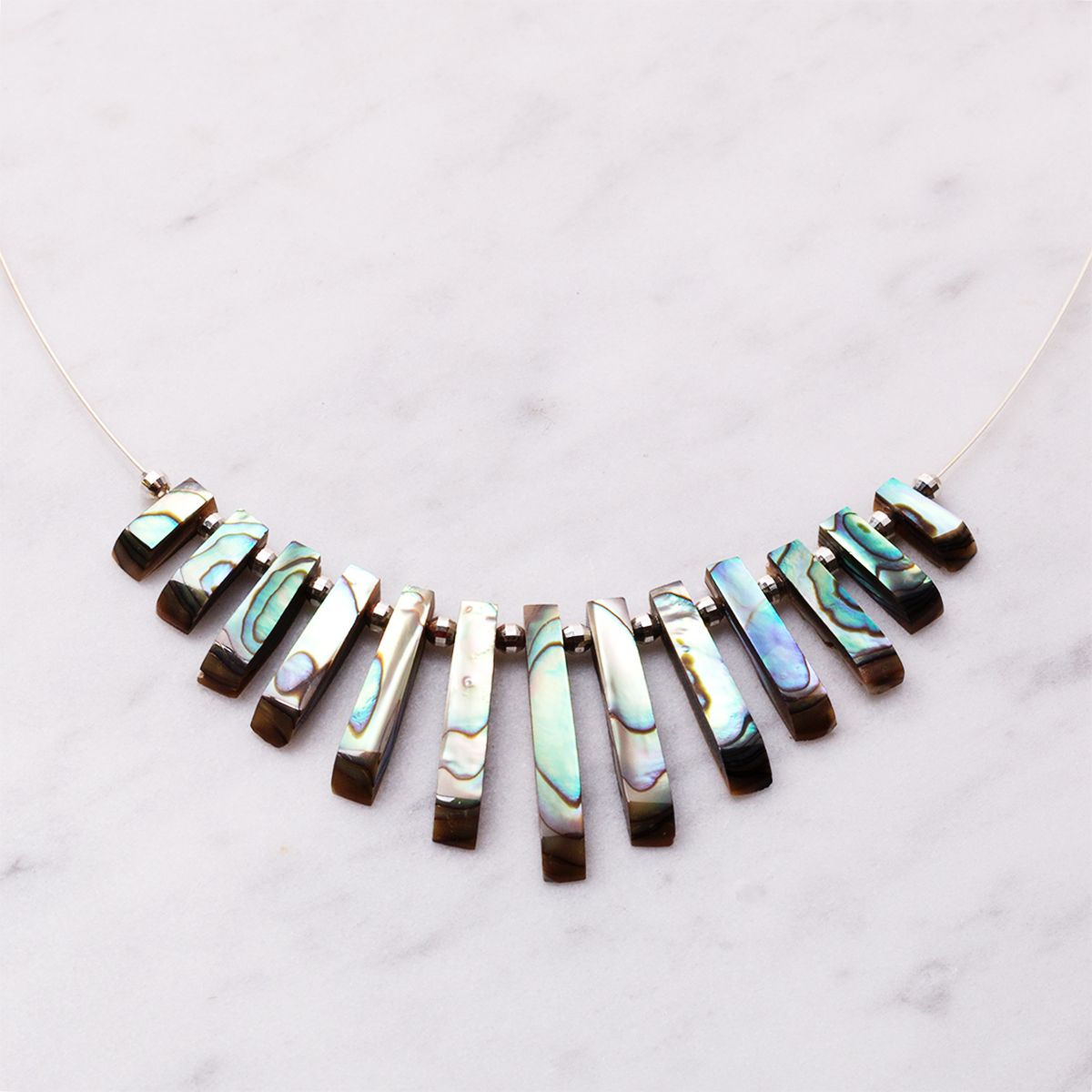 Paua Shell Tapered Necklace