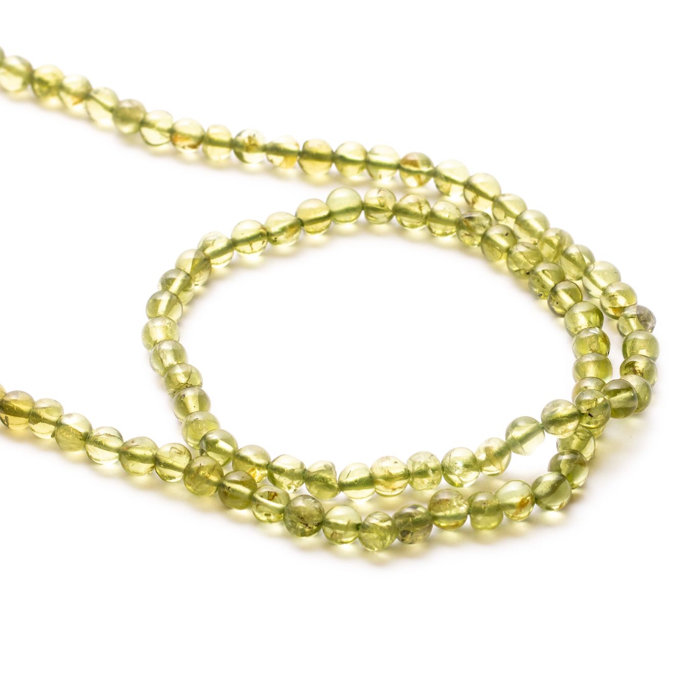 Peridot Plump Faceted Rondelle Beads - Full or on sale Half Strand - Peridot Beads - 5 to 8 mm Faceted Roundelles