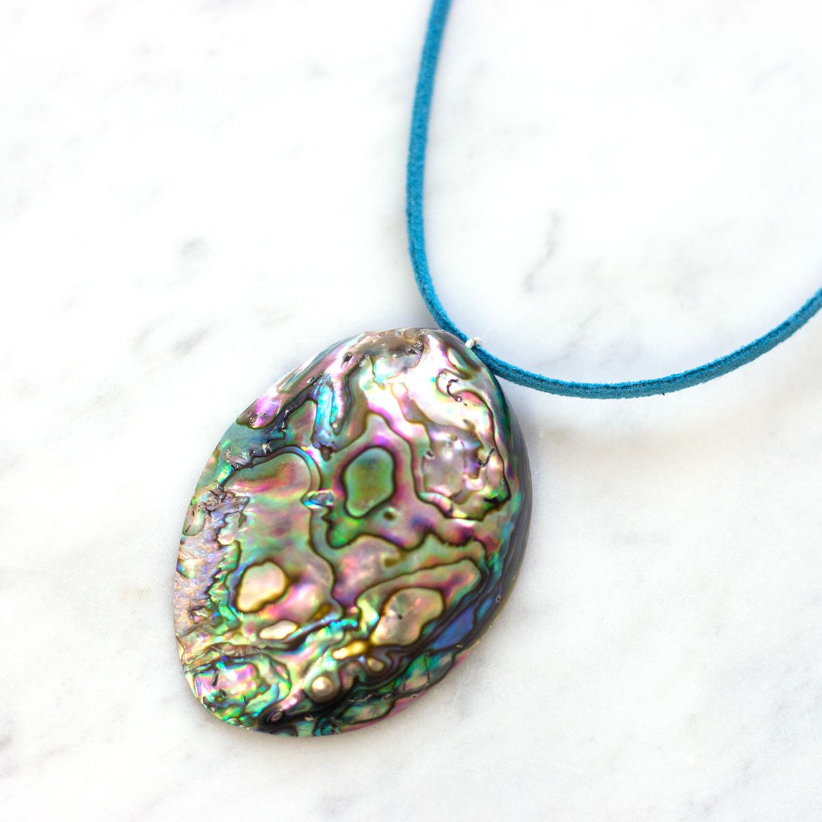 Paua Shell Oval Pendant Necklace | Jewellery Making Kit