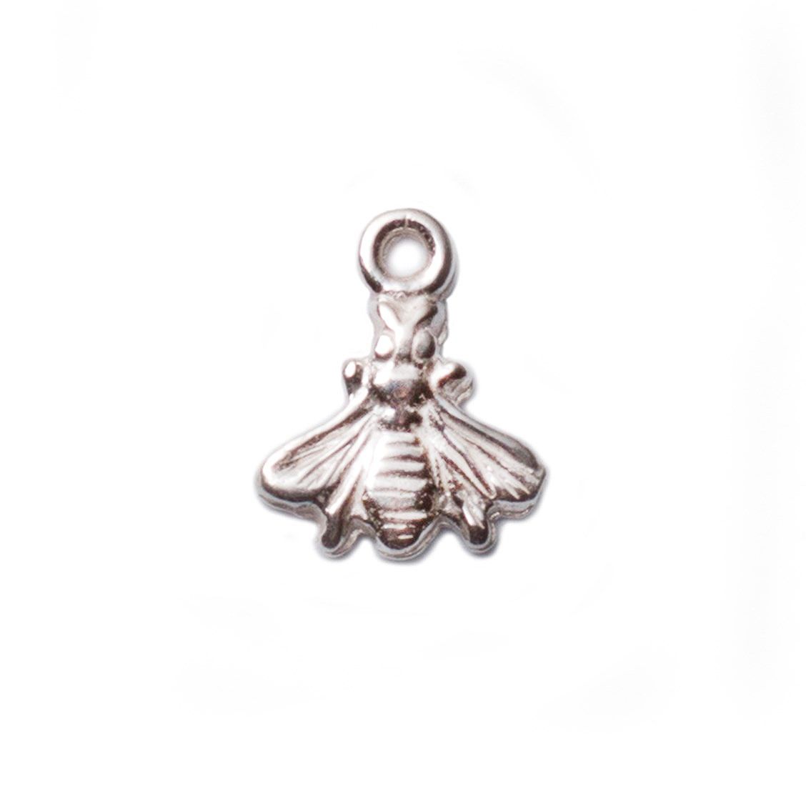 Sterling Silver Bumble Bee Charm, 6mm