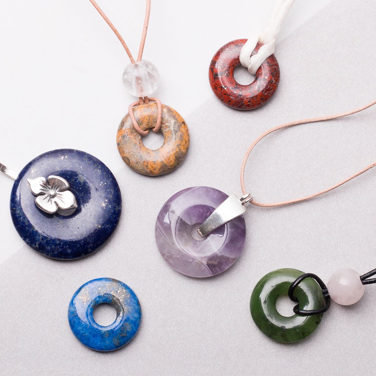 Natural stone pendants for clearance jewelry making