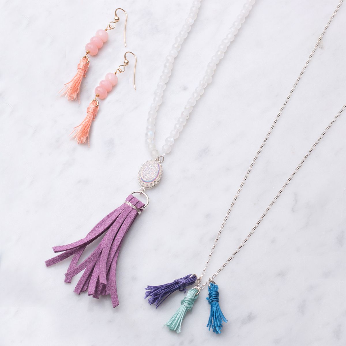 How to Make DIY Tassels for Jewelry from Wire and Cotton by Denise