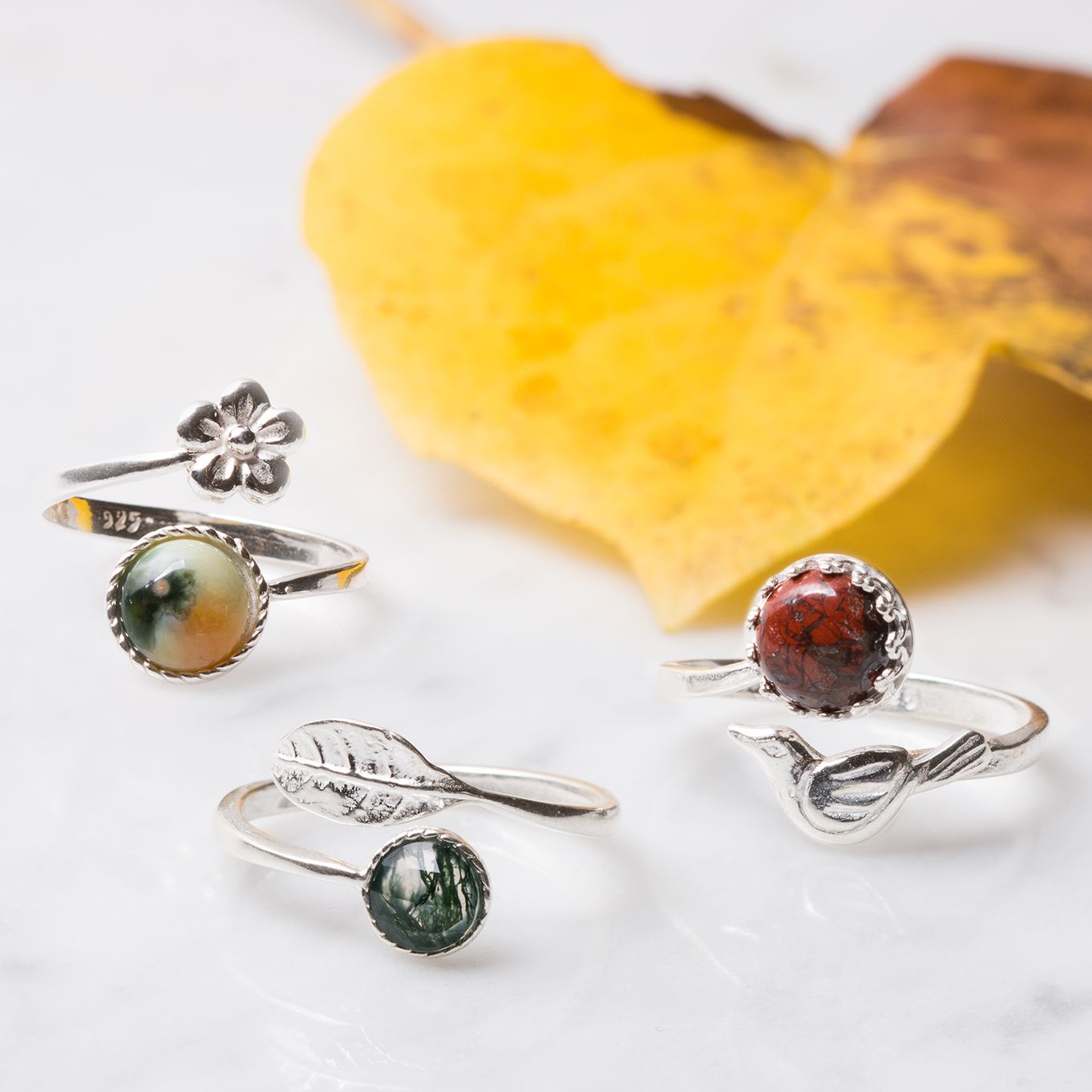 Autumnal Gemstone Rings