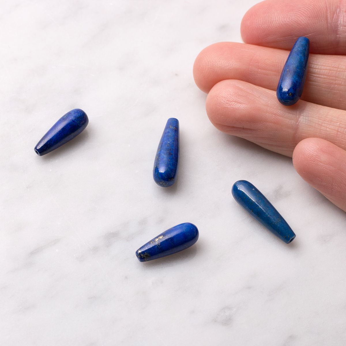 Lapis Lazuli Top Drilled Teardrop Gemstone Beads