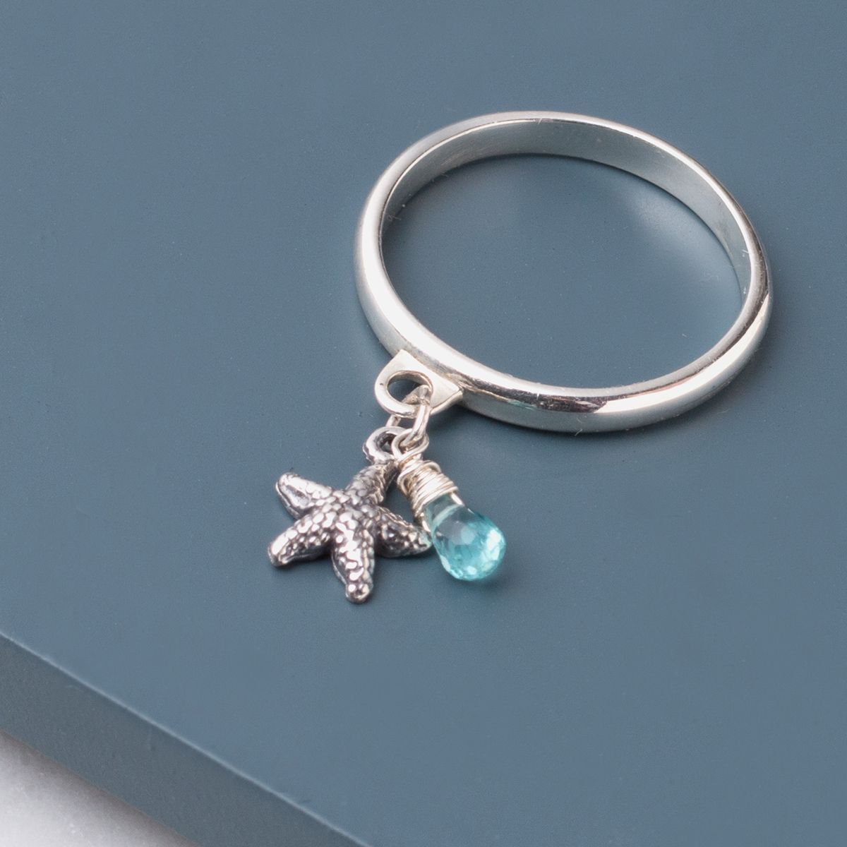 Starfish & Apatite Ring